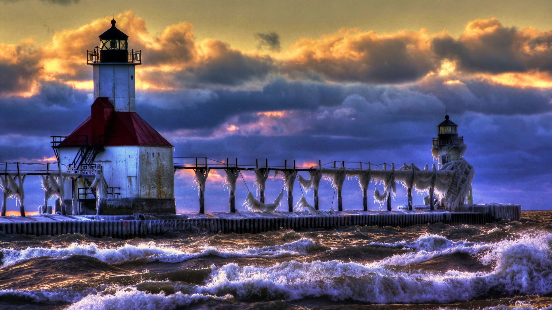 lighthouse, lake michigan, , , lake, michigan